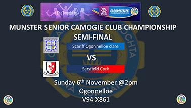 Munster Senior Club Championship semi-final Scariff Ogonnelloe Clare v Sarsfield Cork