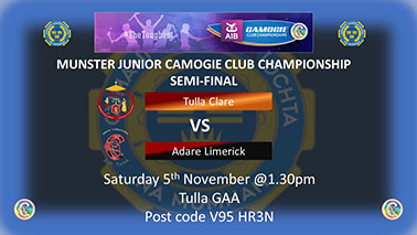 Munster Junior Club Championship semi-final Tulla Clare v Adare Limerick