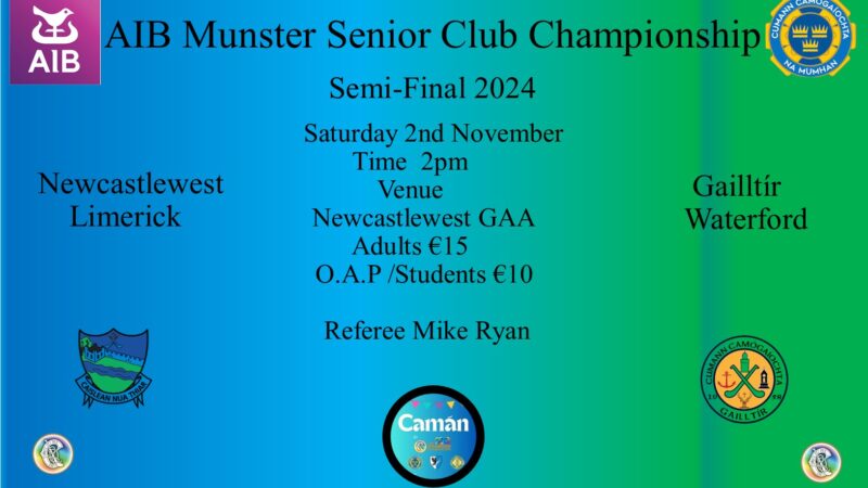 Munster Senior Semi Finals