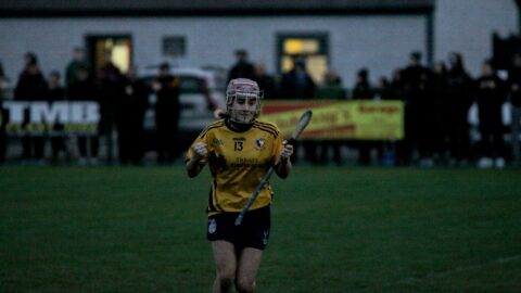 Lucky for some No 13 Roisin Begley gasps a sigh of relief when she puts the final 45 over the bar to claim the AIB Munster senior title for Truagh Clonlara (Clare)