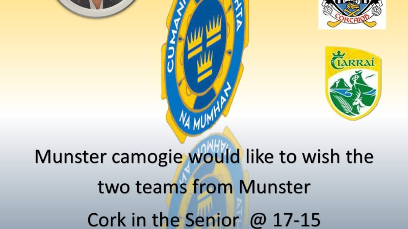 Kerry and Cork represent Munster in the All Ireland finals 2025
