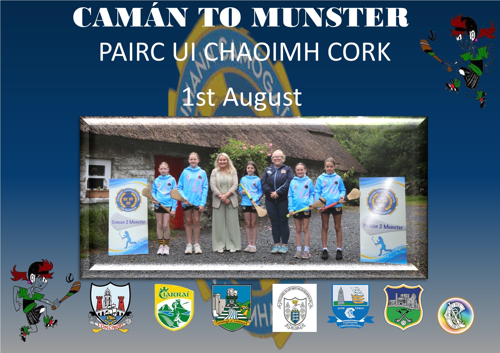 The launch of the Camán to Munster took place in Michael Cusack Heritage Centre present at the launch Chairperson Munster Camogie Christine Ryan and Gillian Waters Munster P.R.O on Monday 27th July